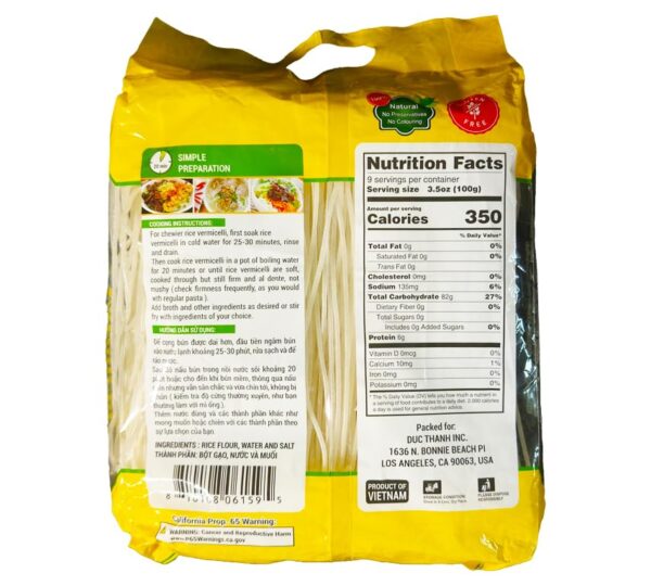 Rice Vermicelli (Bún Bò Huế) 20 x 32 Oz - Image 2