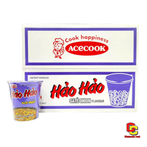 Acecook Hao Hao Instant Noodles Cups Sate Onion Flavor 1