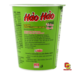 Acecook Mi Chay Hao Hao Vegetarian Vietnamese Instant Noodles Cup 12 × 2.3 Oz